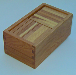 box of wooden blocks